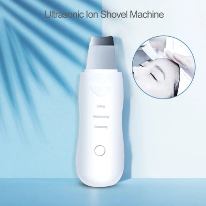 Ultrasonic Skin Scrubber Deep Vibrate Facial Cleaner