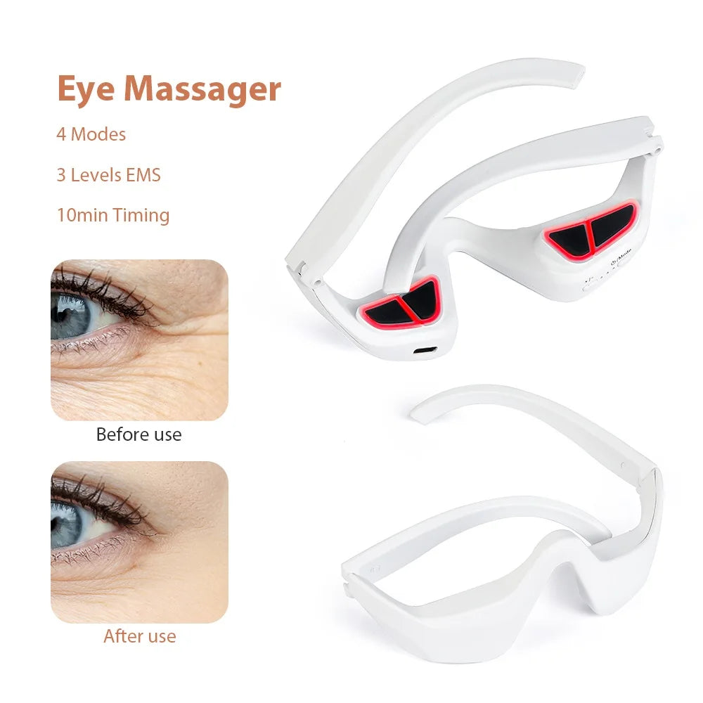 3D Eye Massager Eyes Relax Fatigue Relief Lighten Dark Circles Smooth Eye Fine Line Beauty Eye Care