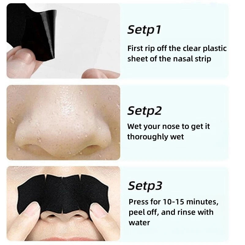 Unisex Blackhead Remove Mask Peel Nasal Strips Deep Shrink Cleansing Pore Nose Black Head Remove Stickers Skin Care Mask Patch